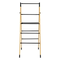 Household Essentials Bamboo V-Shaped Expandable Laundry Drying Rack