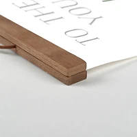 To Us You Are the World Teak Hanging Canvas