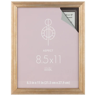 Aspect 8.5" x 11" Gold Narrow Frame by Studio Décor®