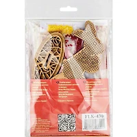 Wonderland Crafts Bunny Sitting on Egg Bead Embroidery on Wood Kit