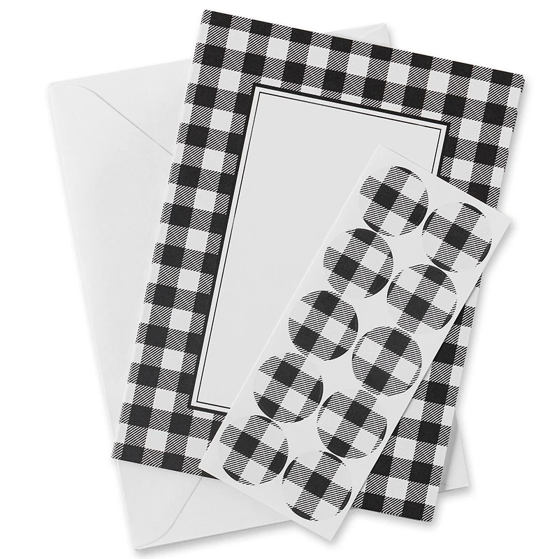 Buffalo Check Flat Cards & Envelopes by Recollections™, 5" x 7"