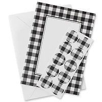 Buffalo Check Flat Cards & Envelopes by Recollections™, 5" x 7"