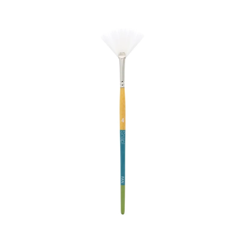 Princeton™ Snap!™ Series 9850 White Taklon Short Handle Fan Brush