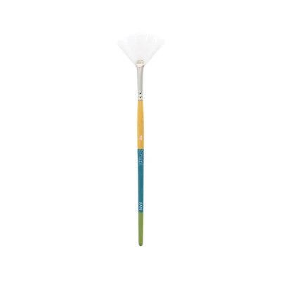 Princeton™ Snap!™ Series 9850 White Taklon Short Handle Fan Brush