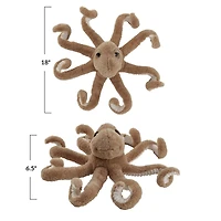 Hello Honey® 18" Brown Octopus Plush Toy with Stretchable Legs