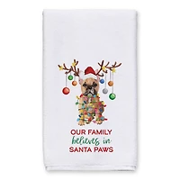 Frenchie Christmas Tree Tea Towel, 2ct.