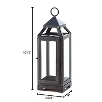 10.75" Black Small Slate Lantern