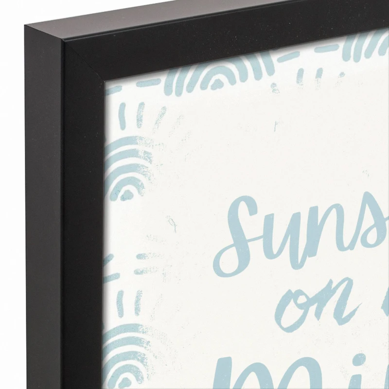 Sunshine On my Mind Black Framed Canvas