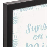 Sunshine On my Mind Black Framed Canvas