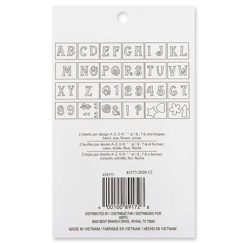 2" Genie Alphabet Stencils by Craft Smart™
