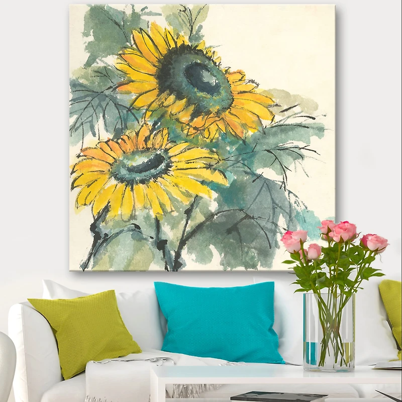 Designart - Tradionnal Sunflower I