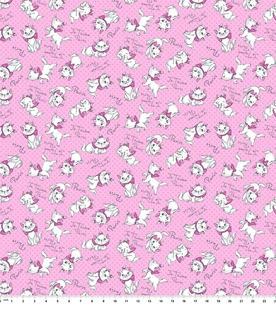 Disney® Marie Amie Je'taime Paris Cotton Fabric