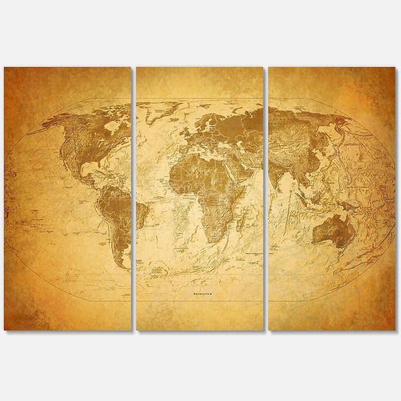 Designart - Ancient Map of The World X