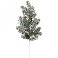 27" Icy Spruce with Pinecone & Berry Stem by Ashland®