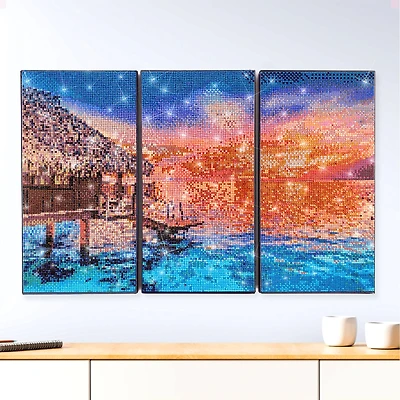 ArtSkills® Brilliant Art Beach Cabana Stretched Canvas Diamond Painting Kit