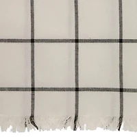 DII® Black Check Fringed Cloth Dinner Napkins, 6ct.