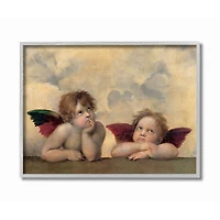 Stupell Industries Angels In Wonder Classic Framed Oil Painting