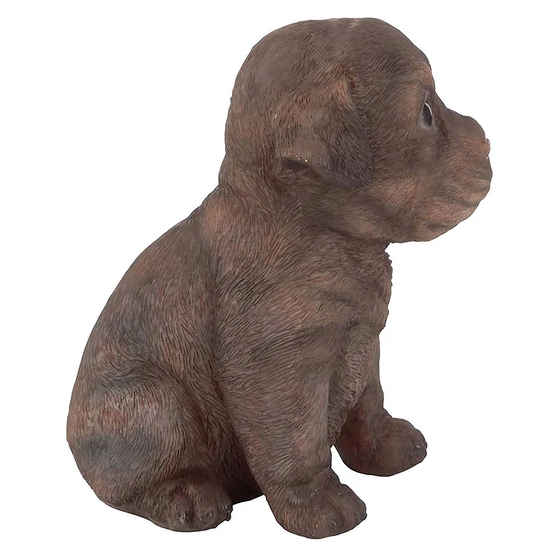 Design Toscano 6" Chocolate Lab Puppy Partner Collectible Dog Statue