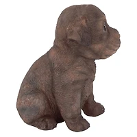 Design Toscano 6" Chocolate Lab Puppy Partner Collectible Dog Statue