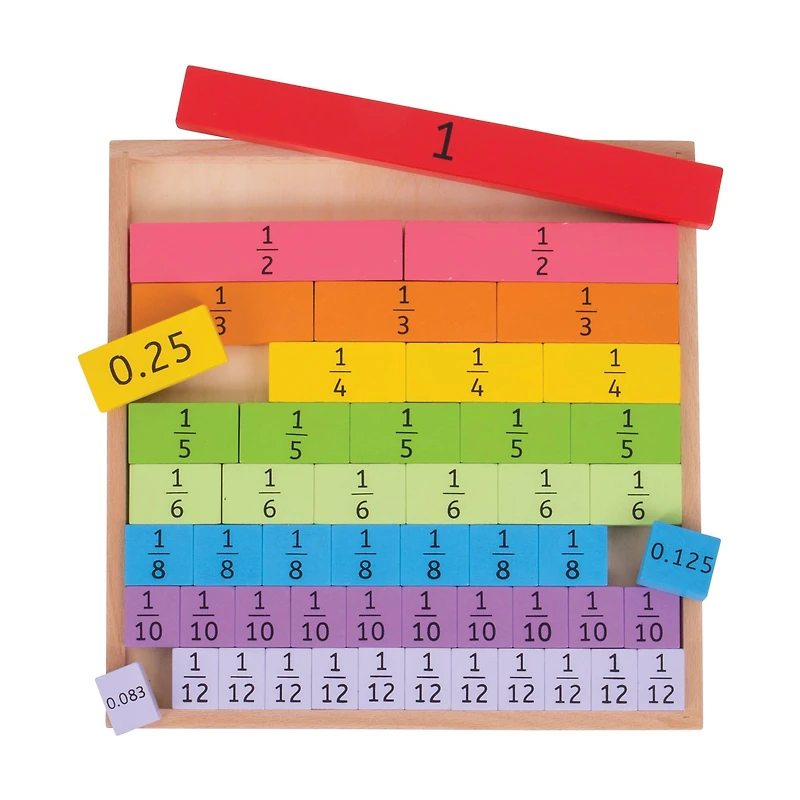 Bigjigs® Wooden Fractions Tray