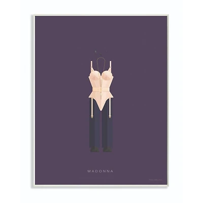 Stupell Industries Madonna Minimalist Illustration Wooden Wall Plaque