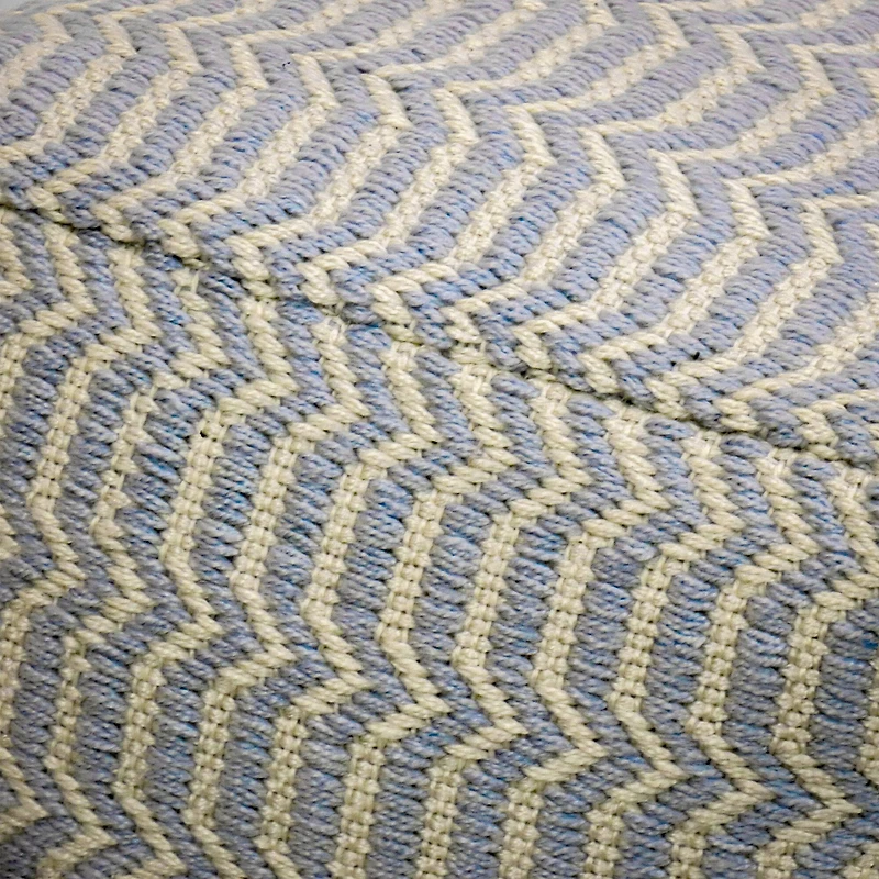 16" Hand Woven Pouf Ottoman