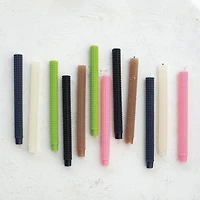 Hello Honey® 10" Green Unscented Hobnail Taper Candles, 2ct.