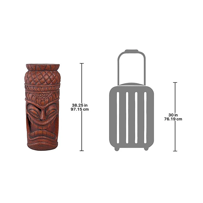 Design Toscano 38" Grand Island Tiki Cocktail Console Statue