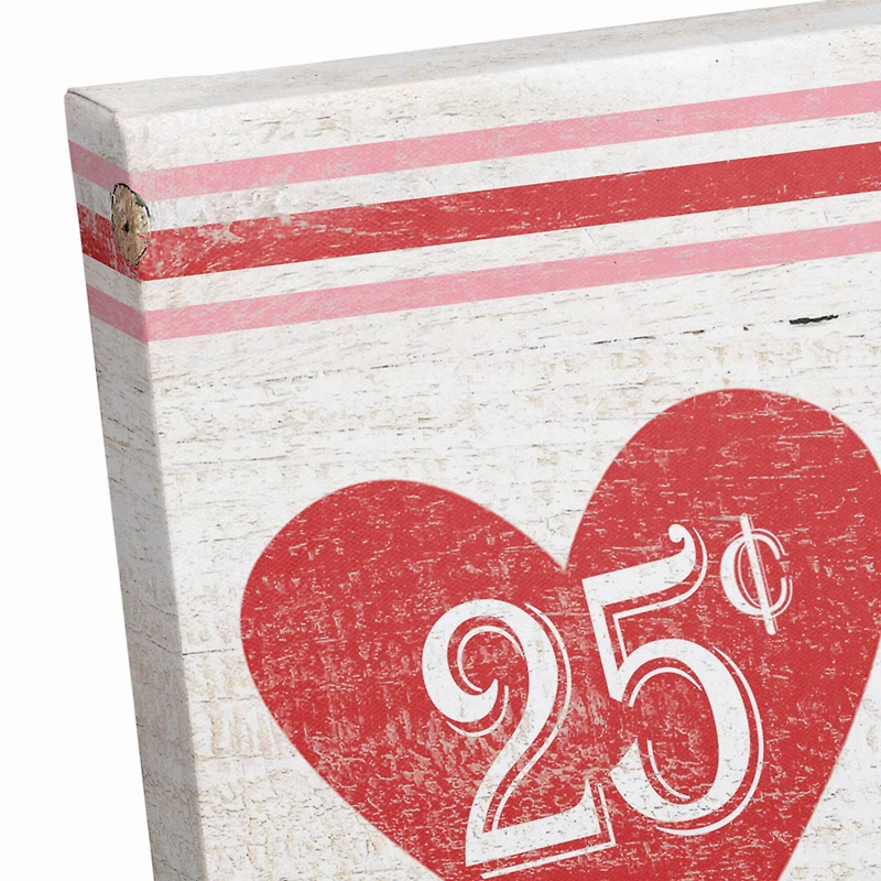 Kissing Booth 12" x 18" Canvas Wall Art