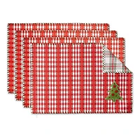 DII® Embellished Jolly Tree Placemats, 4ct.