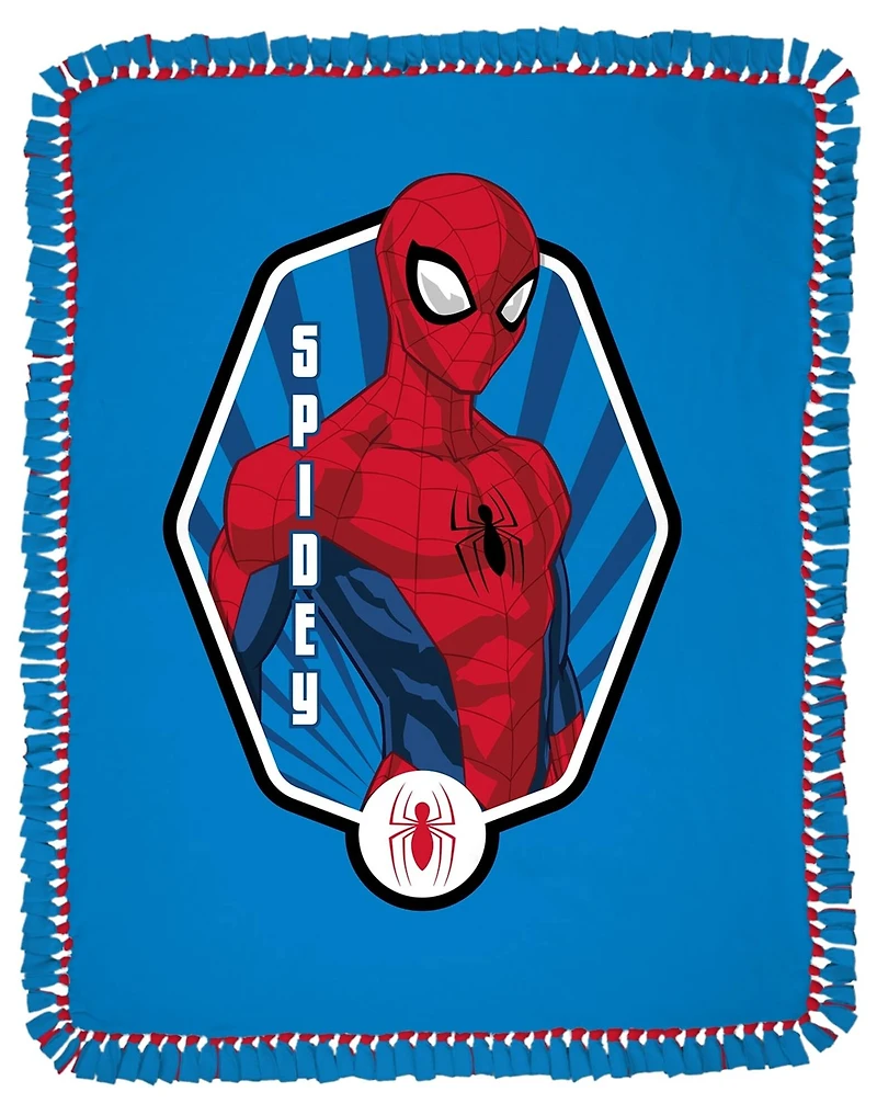 Spider-Man 72" Spidey Badge No Sew Fleece Throw Kit