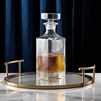 JoyJolt® Gatsby Art Deco Whiskey Decanter & Glasses Set