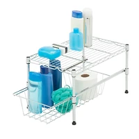 Honey Can Do Large Adjustable Cabinent Organizer with Basket
