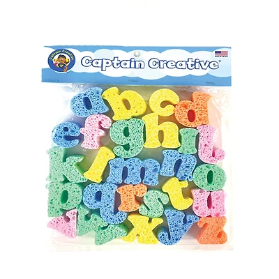 Captain Creative® Lower Case Alphabet Super Sponges Set