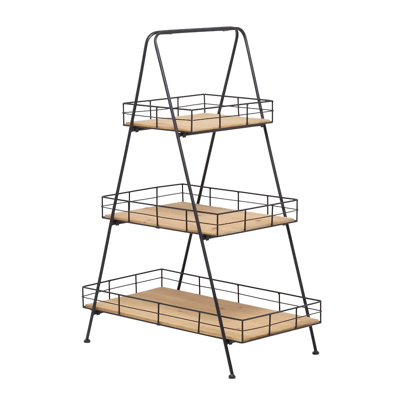 Black Iron Modern Farmhouse Plantstand, 40" x 28" x 16"