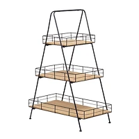 Black Iron Modern Farmhouse Plantstand, 40" x 28" x 16"