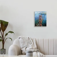Stupell Industries Golden Gate Bridge Contemporary Abstract Aerial View Wall Plaque