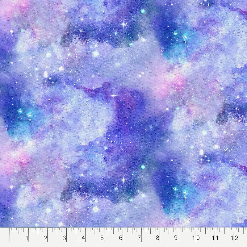 Fabric Editions Purple Celestial Cotton Fabric