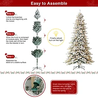 9ft. Pre-Lit Fir Artificial Christmas Tree, Warm White LED Lights