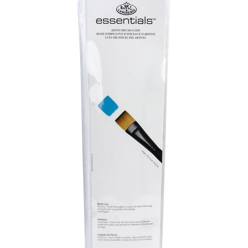 Royal & Langnickel® Essentials™ Acrylic Gold Taklon 5 Piece Bright Brush Set