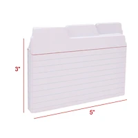 Find It Trading 3" x 5" White Tabbed Index Cards, 48ct.