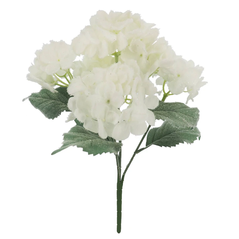 17.5" White Snowy Hydrangea Deluxe Bush by Ashland®