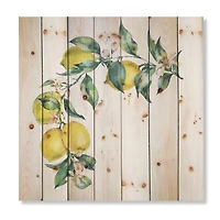 Designart - Branch of Yellow Lemons and Leaves II