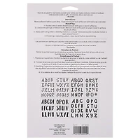 Alphabet Casual Stencils, 7" x 10" by Craft Smart®