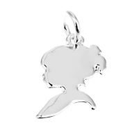 Silver Plated Girl Charm by Bead Landing™