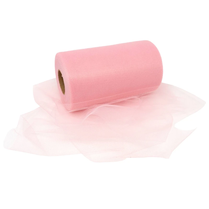 SINGER® Light Pink Tulle Fabric Roll, 6" x 100yd.