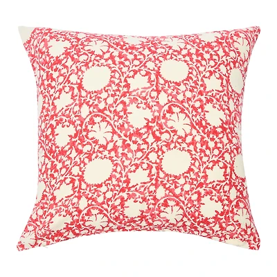 Hello Honey® Red Ivy Print Pillow Cover