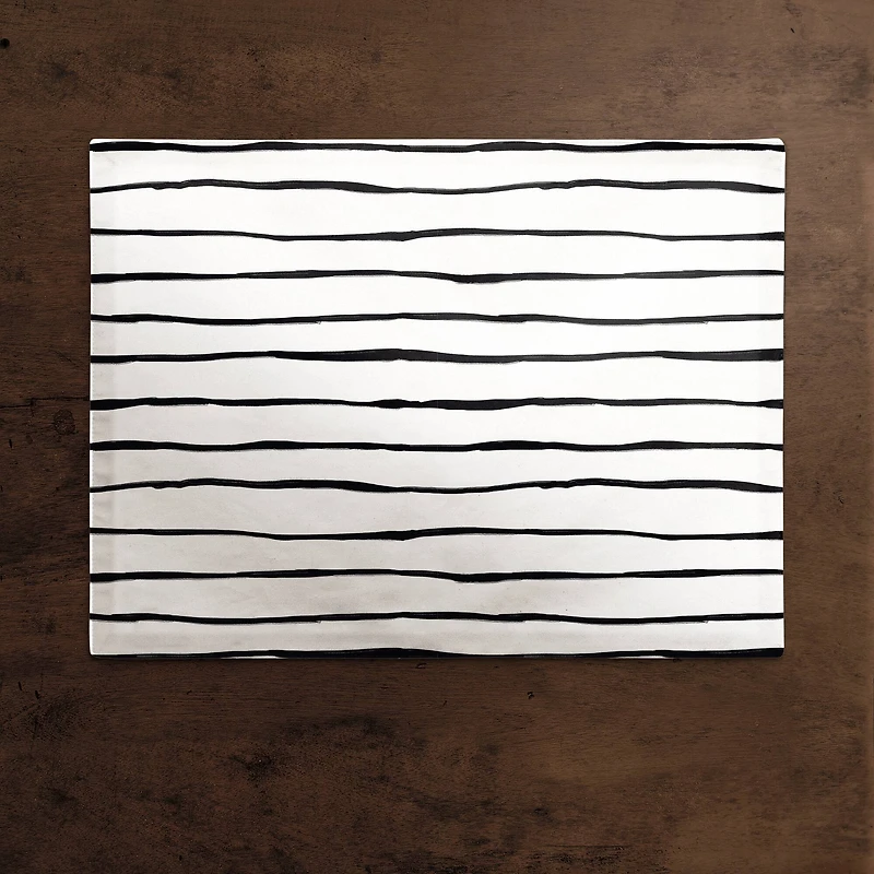 Painted Stripes 18" x 14" Cotton Twill Placemat