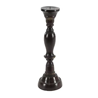 Black Mango Wood Farmhouse Candle Holder Set, 3ct.