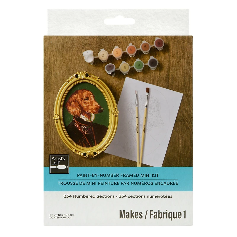 Dapper Dachshund Paint-by-Number Framed Mini Kit by Artist's Loft®